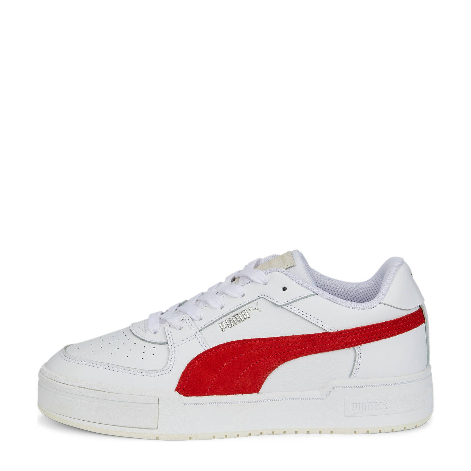 Puma CA Pro Suede FS leren sneakers wit/rood | wehkamp