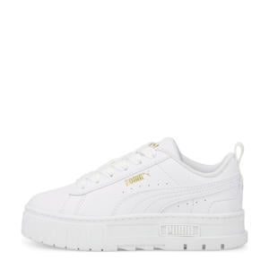 Mayze leren sneakers wit/goud