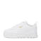 Puma Mayze leren sneakers wit/goud