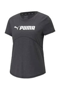 Puma sport T-shirt Heather zwart