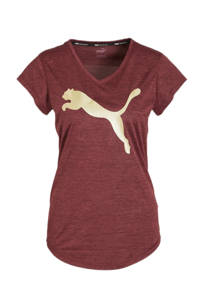 Puma sport T-shirt donkerrood