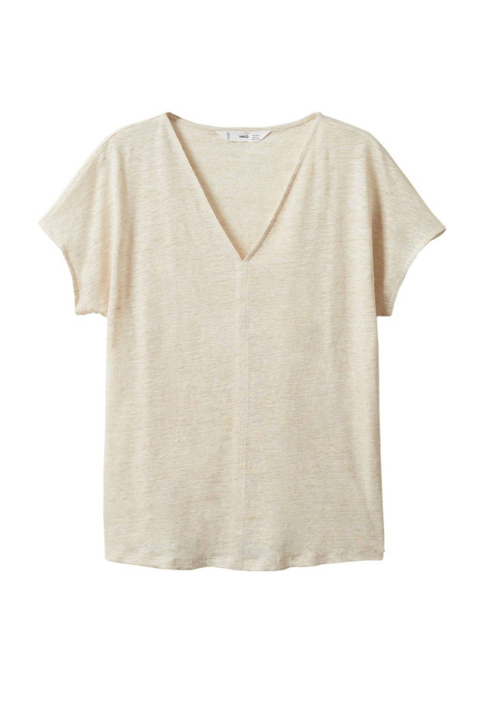 linnen T shirt beige