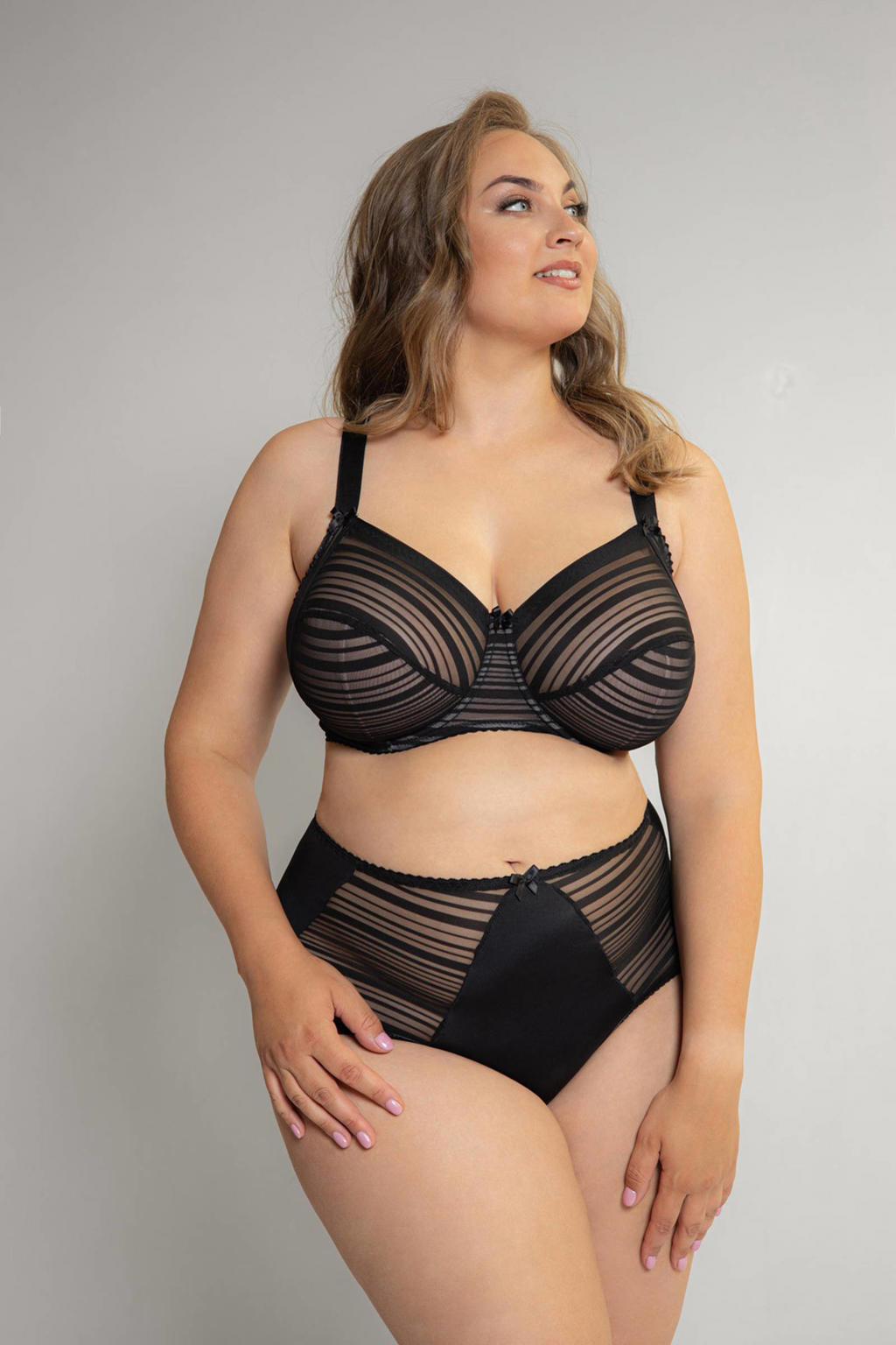 Plaisir maxislip Zoe zwart/beige