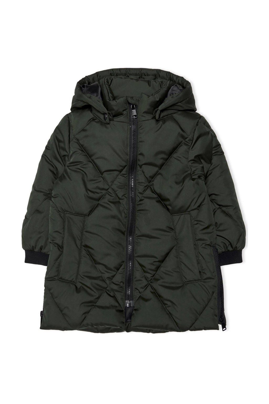 Happy Cherry Winterjas voor baby's, gewatteerde jas met capuchon voor jongens, lange mouwen, donsjack voor meisjes, warm, gewatteerd, lichte sneeuwjas Happy Cherry Winterjas voor baby's, gewatteerde jas met capuchon voor jongens, lange mouwen, donsjack voor meisjes, warm, gewatteerd, lichte sneeuwjas