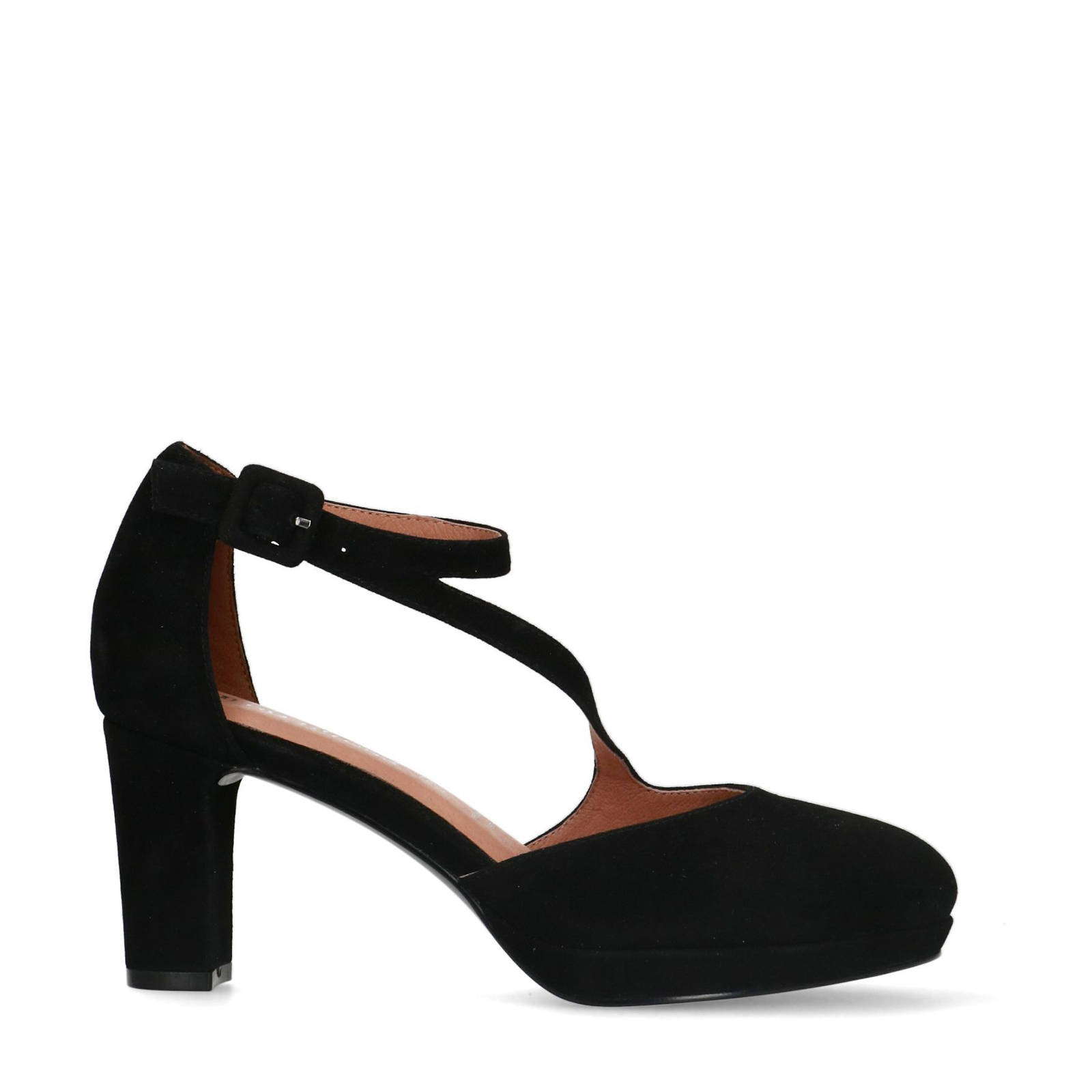 No Stress suède pumps zwart | wehkamp