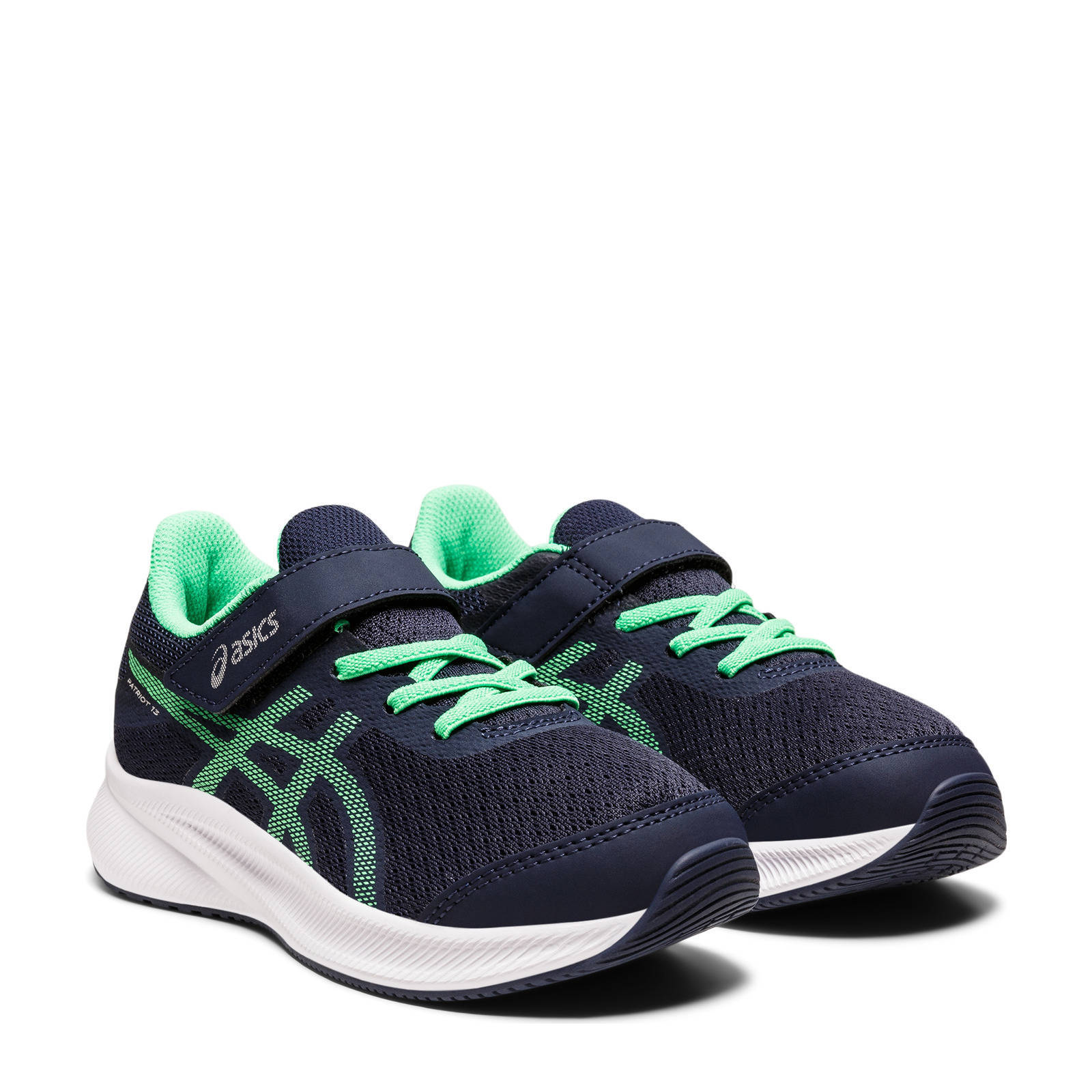 ASICS hardloopschoen donkerblauw/mintgroen kids | wehkamp