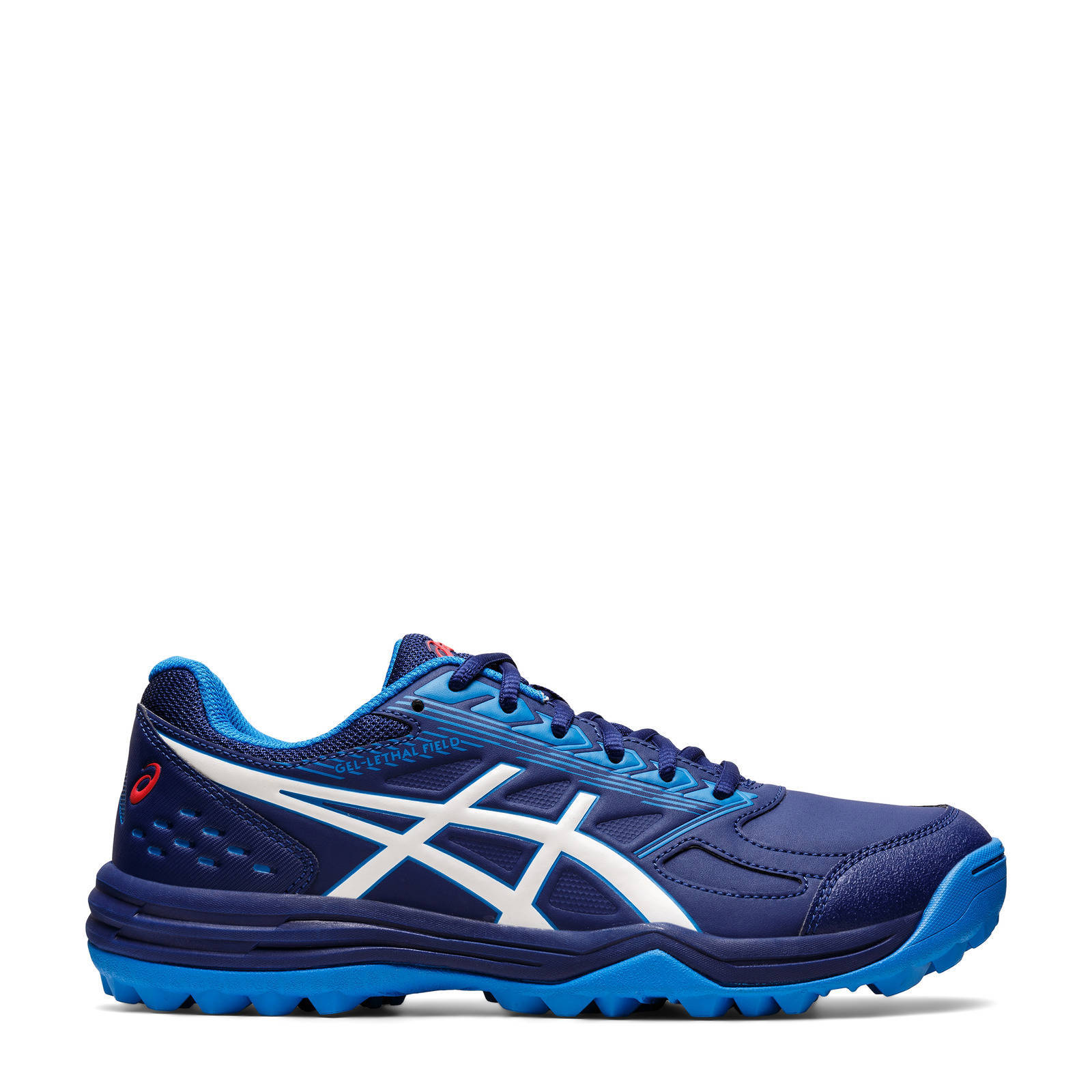 ASICS Gel-Lethal Field hockeyschoenen donkerblauw/wit | wehkamp