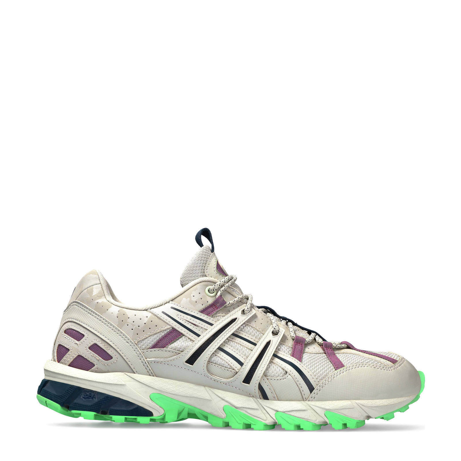 ASICS Gel-Sonoma 15-50 sneakers ecru/lichtgroen | wehkamp