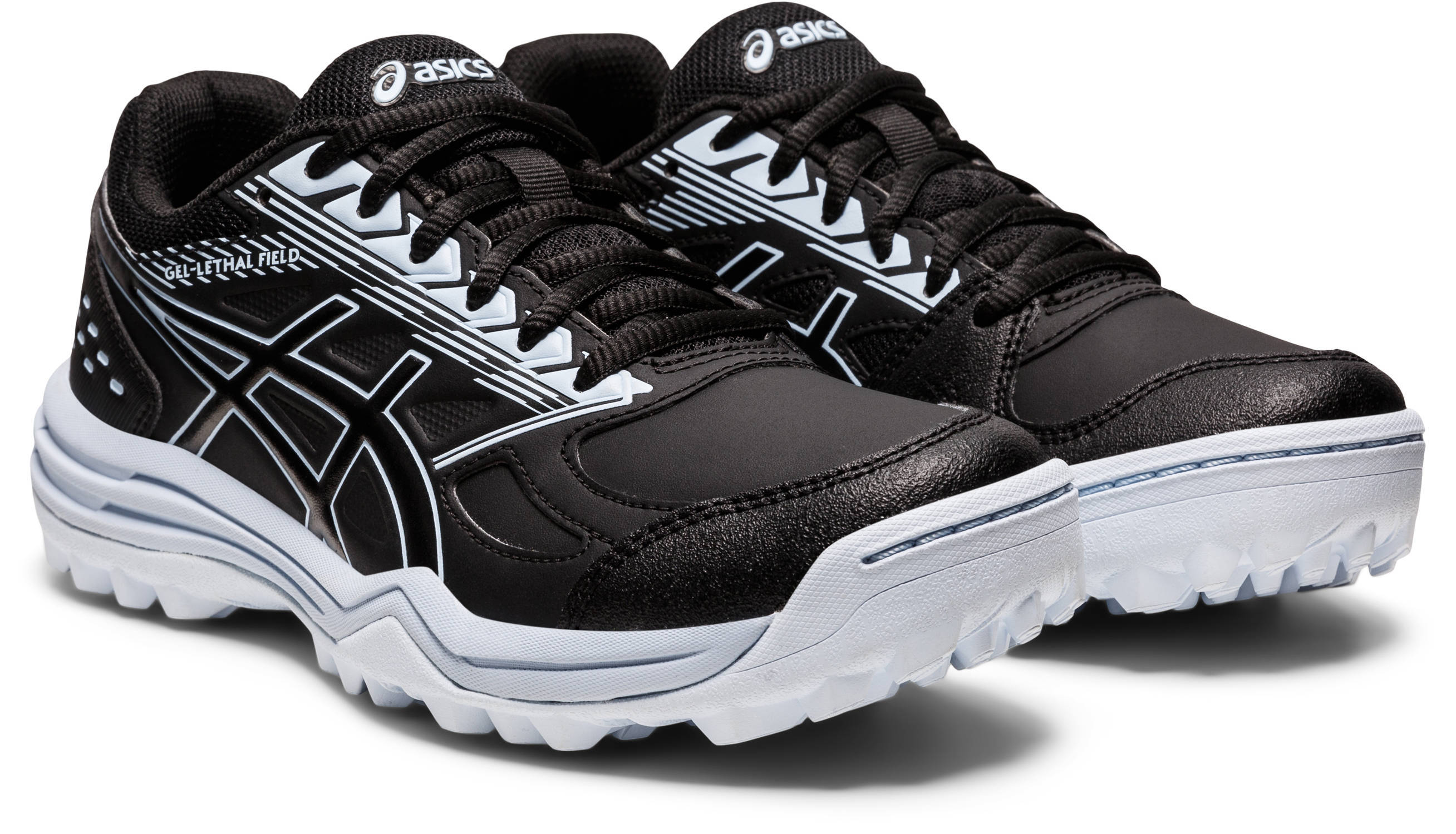 ASICS Gel-Lethal Field hockeyschoenen zwart/wit | wehkamp