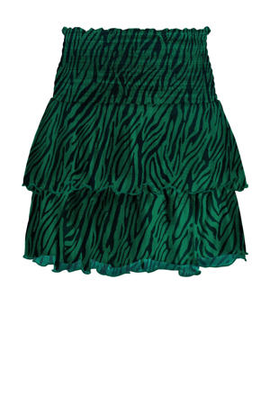 rok KOGTINE met zebraprint groen/zwart