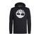 Timberland hoodie met logo zwart/wit