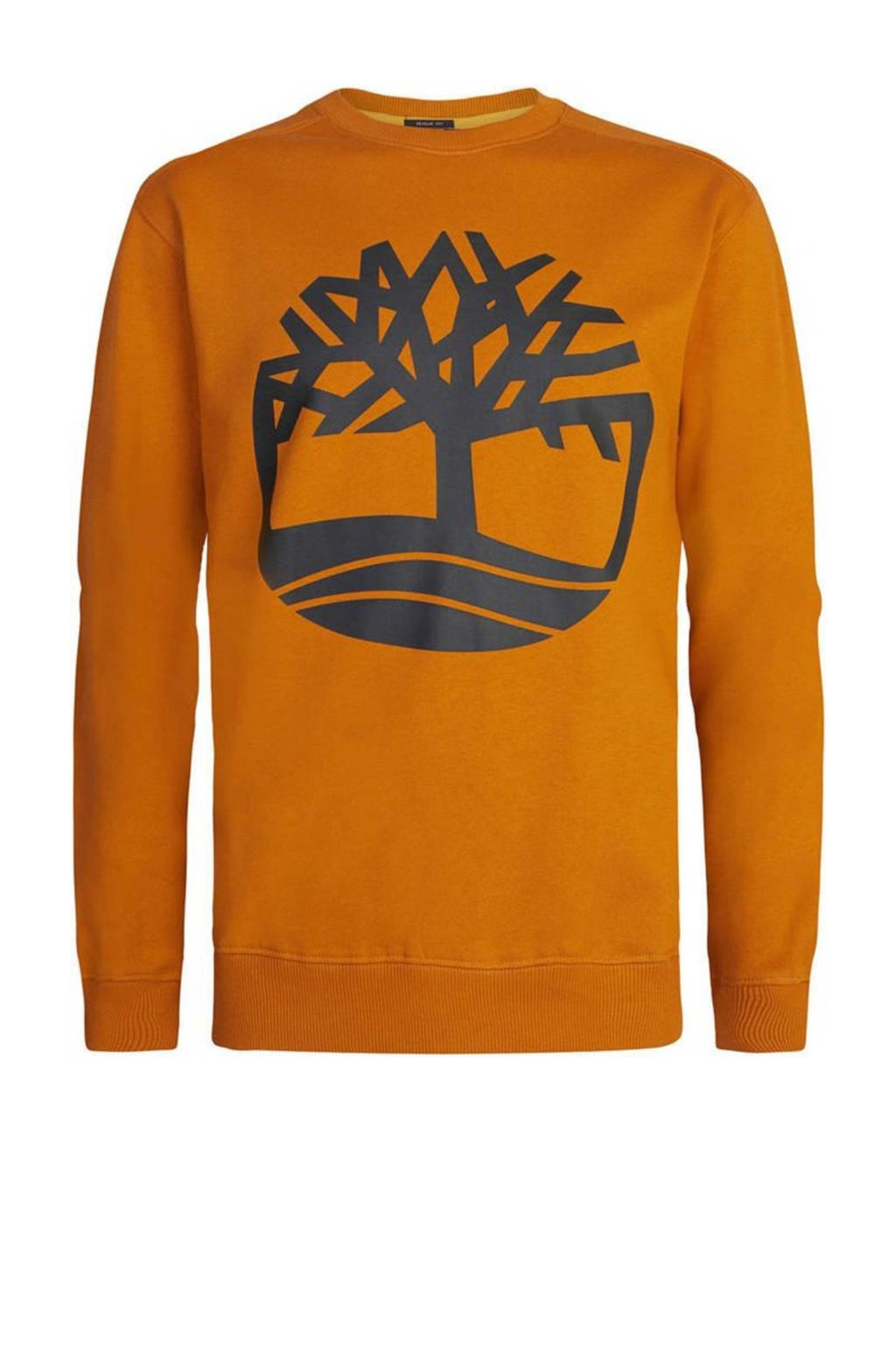 Timberland sweater met printopdruk cognac