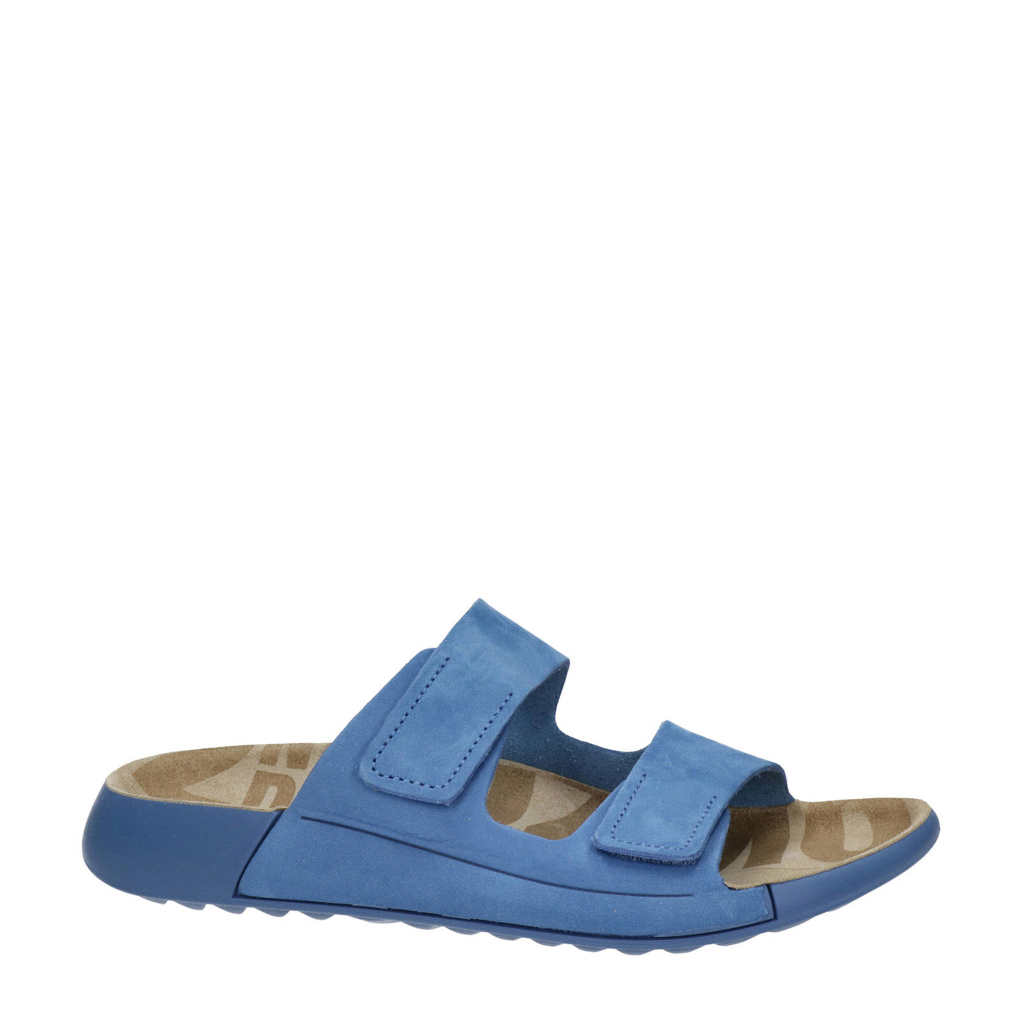 Ecco 2ND Cozmo nubuck slippers blauw wehkamp