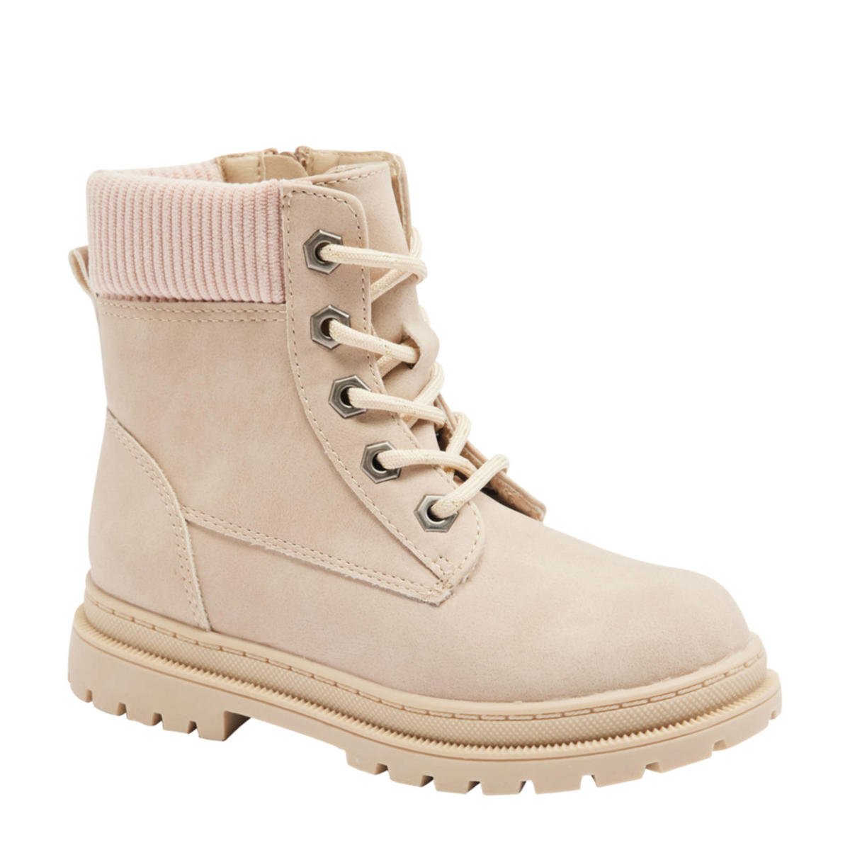 Veterboots Graceland Schoenen Van Haren Beige Veterboots