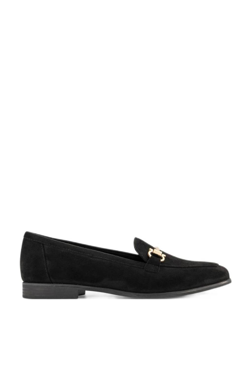 Zwarte dames Graceland loafers van imitatieleer/voering: imitatieleer
