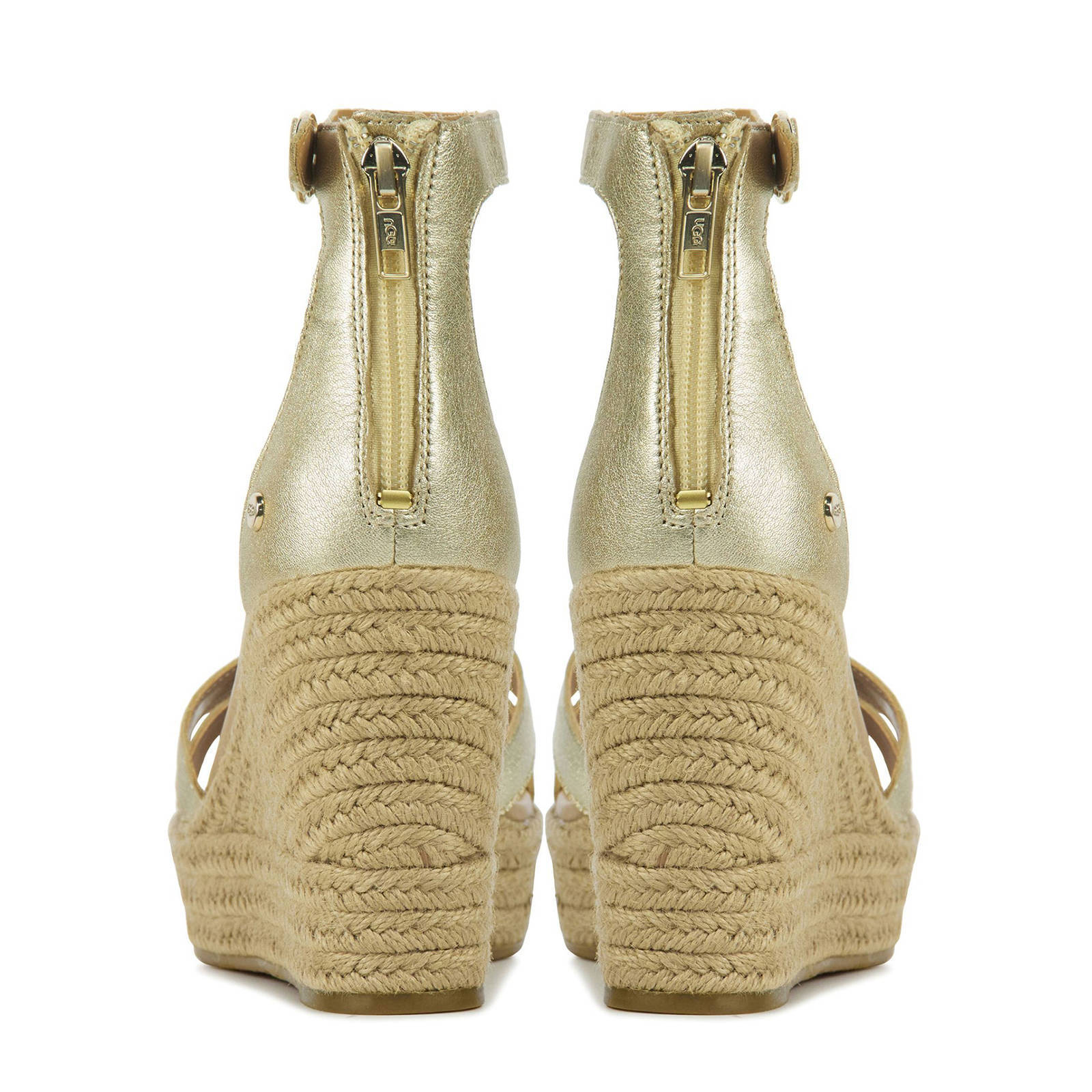 UGG Ezrah leren sleehakken goud | wehkamp