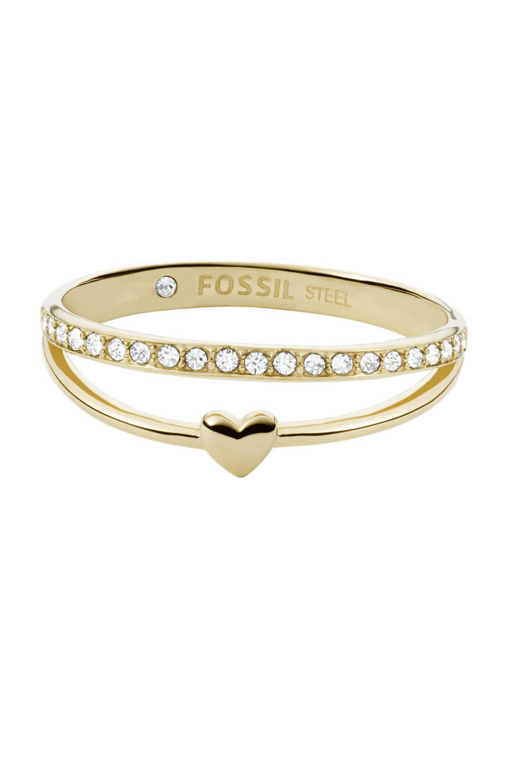 Fossil Ring JF03750710 Vintage Iconic goudkleurig, Goudkleurig