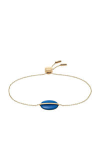 Skagen Armband SKJ1576710 Sea Glass goudkleurig, Goudkleurig/blauw