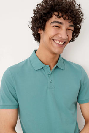 slim fit polo turquoise