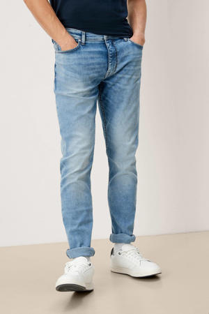 slim tapered fit jeans blauw