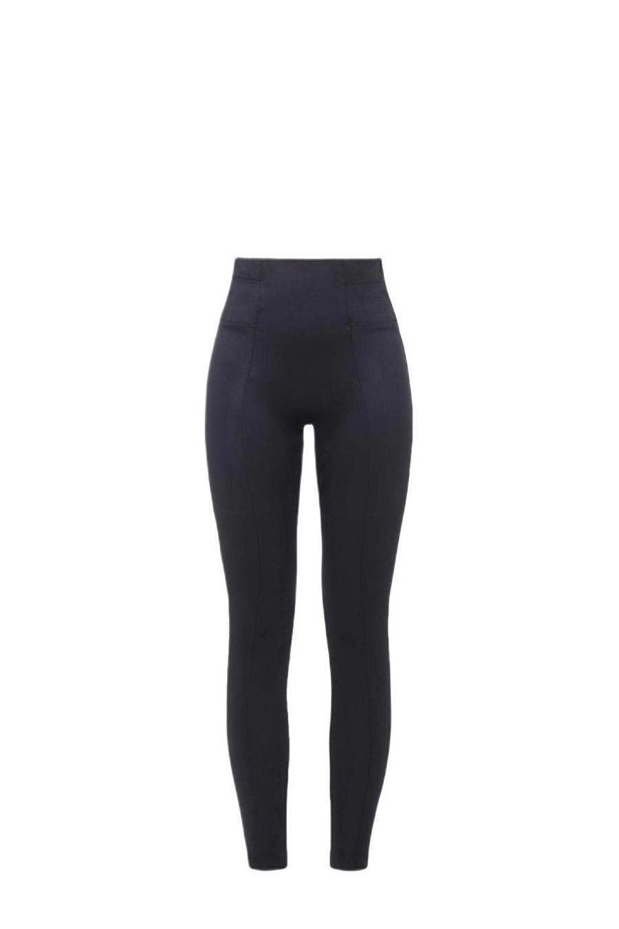 Spanx Shaping legging in biker-look dames, zwart (Very Black Very Black)., XL