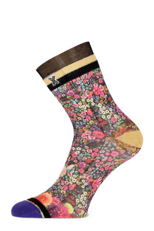 sokken Amore met bloemenprint multi