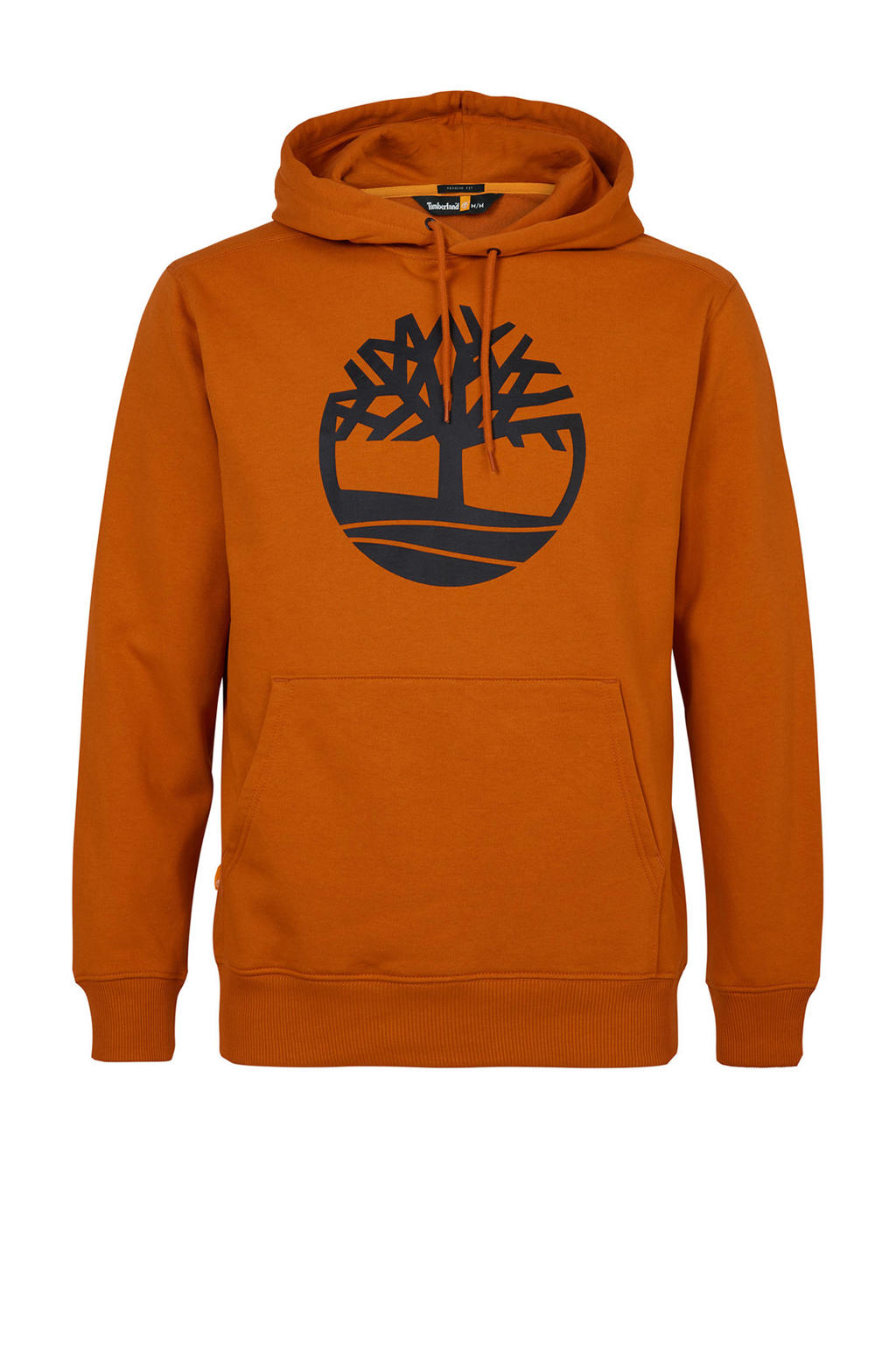 Timberland hoodie met logo oranje