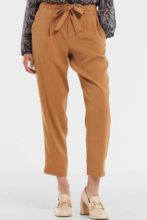 cropped tapered fit broek Andrea bruin