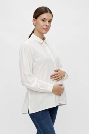zwangerschapsblouse NANNA van biologisch katoen wit