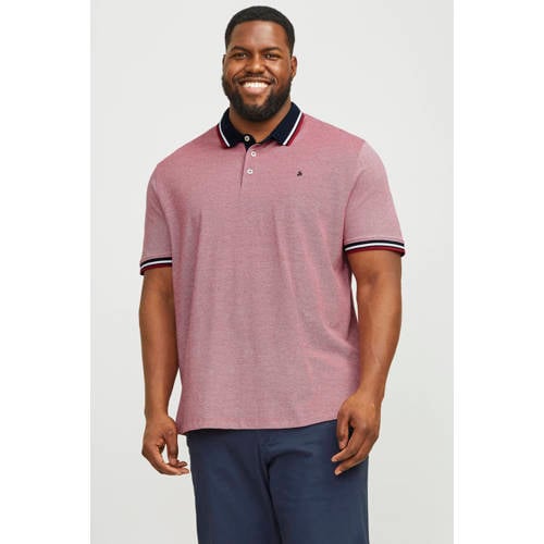 JACK & JONES PLUS SIZE regular polo rood afbeelding
