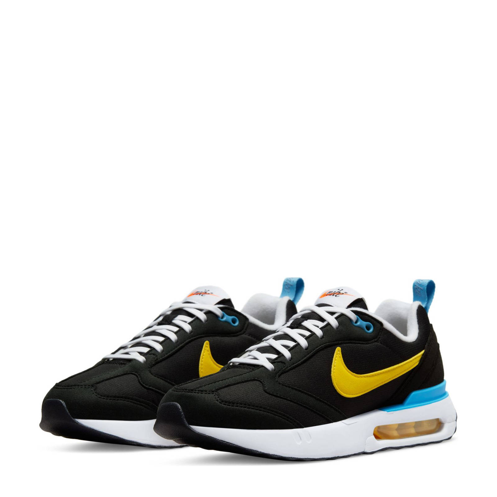 Nike Air Max Dawn sneakers zwart/geel/blauw | wehkamp