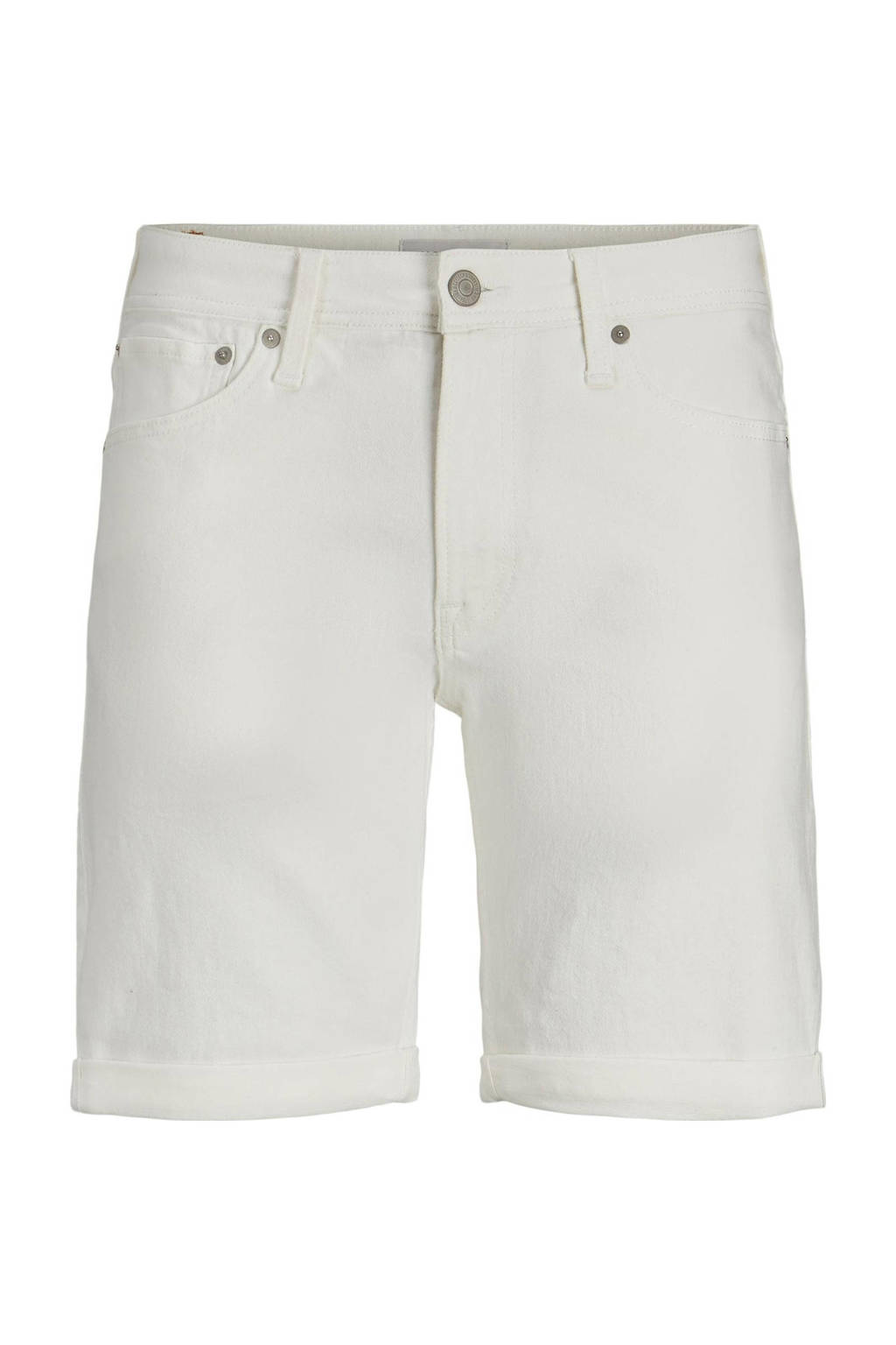 JACK & JONES JEANS INTELLIGENCE regular fit jeans short JJIRICK JJORIGINAL  white denim 055