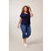 Miss Etam Plus slim fit capri jeans Jackie medium denim