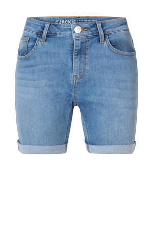 slim fit jeans short Jackie 502 bleached denim
