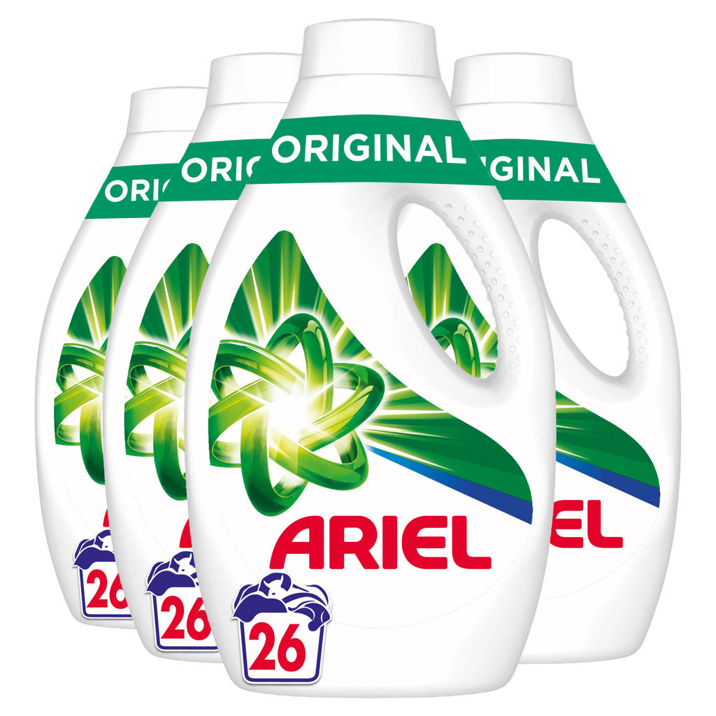 Ariel Original vloeibaar wasmiddel - 4 x 26 wasbeurten - voordeelverpakking - 104 wasbeurten