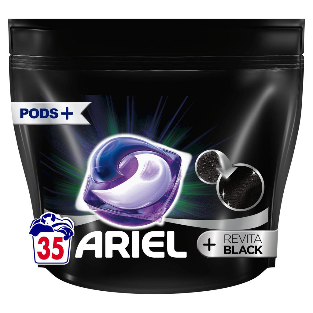 Ariel All-in-1 Pod wasmiddelcapsules Revitablack voor de zwarte was - 3 x 35 stuks ...