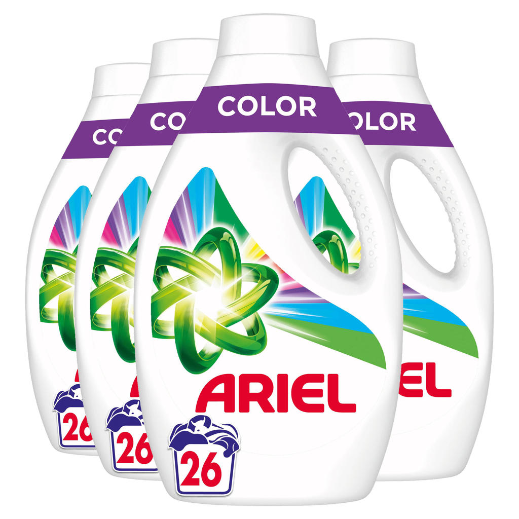 Ariel vloeibaar wasmiddel Color - 4 x 26 wasbeurten - voordeelverpakking - 104 wasbeurten