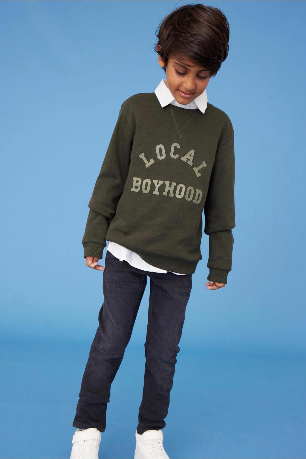 NAME IT KIDS slim fit jeans NKMSILAS black denim