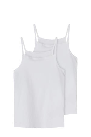 hemd NKFSTRAP - wit (set van 2)