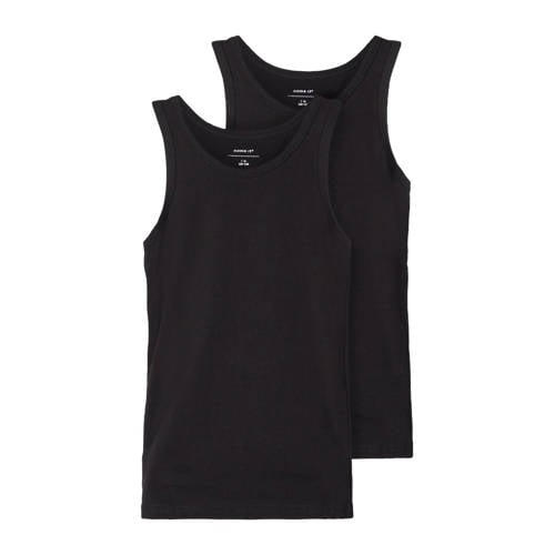 NAME IT KIDS hemd NKMTANK - set van 2 zwart afbeelding