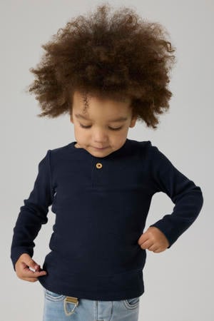 ribgebreide longsleeve NMMKAB marine