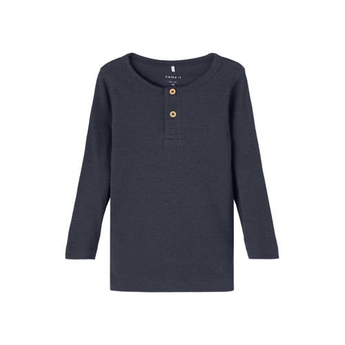 NAME IT MINI ribgebreide longsleeve NMMKAB marine afbeelding