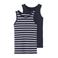 NAME IT KIDS hemd NKMTANK - donkerblauw/wit (set van 2)