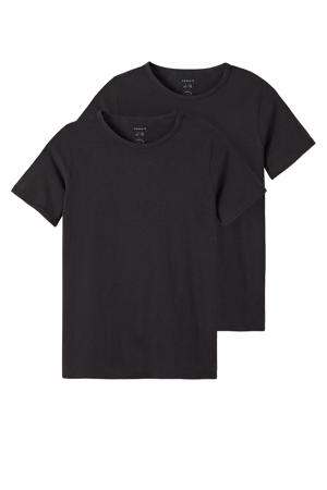 T-shirt - zwart (set van 2)