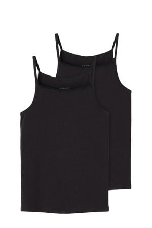 hemd NKFSTRAP - zwart (set van 2)