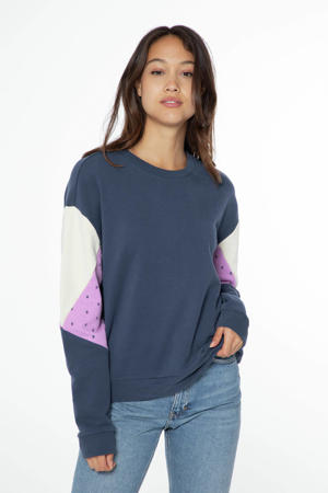 sweater NXGSHAUN  donkerblauw/ lia