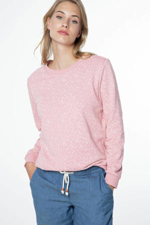 sweater PRTXUNO met all over print roze