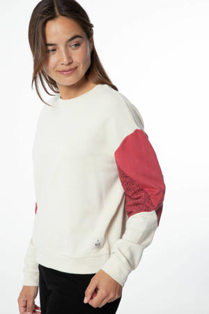 sweater NXGSHAUN  gebroken wit/ roze