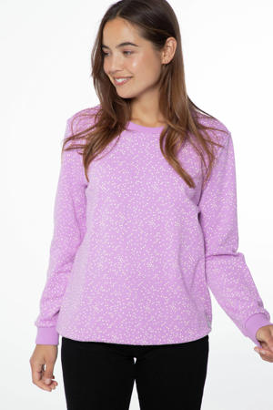 sweater PRTXUNO met all over print lila