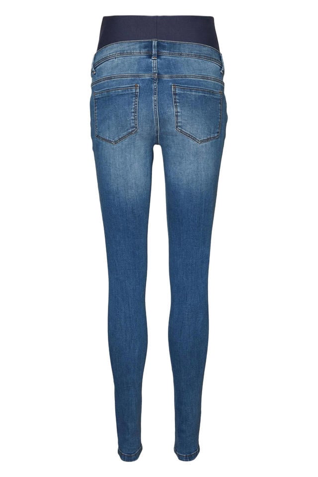 MAMALICIOUS slim fit zwangerschapsjeans MLMILA medium blue denim MAMALICIOUS slim fit zwangerschapsjeans MLMILA medium blue denim